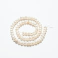 thumbnail image 4 of 1 Strand Natural Cultured Freshwater Pearl Beads Strands Nuggets Creamy White 5~6mm Hole: 0.8mm 62pcs/strand 13.77 inch~14.17 inch, 4 of 6
