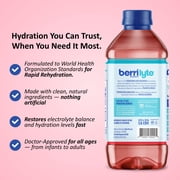 Berri Lyte Organic Electrolyte Hydration Solution Drink, Strawberry, 1 Liter Bottle