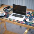 thumbnail image 3 of Long Mouse Pads for Desk,Golden Retriever and Pioneer Flower Desk Mats on Top Of Desks, Desk Mouse Pad Extra Large with 3mm Non-Slip Base and Stitched Edge for Gaming,Office,Work,Home 35.4"x15.7", 3 of 6
