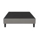 thumbnail image 5 of Base de cama individual estilo moderno Condesa con estructura de metal y madera tapizada en tela gris, 5 of 8