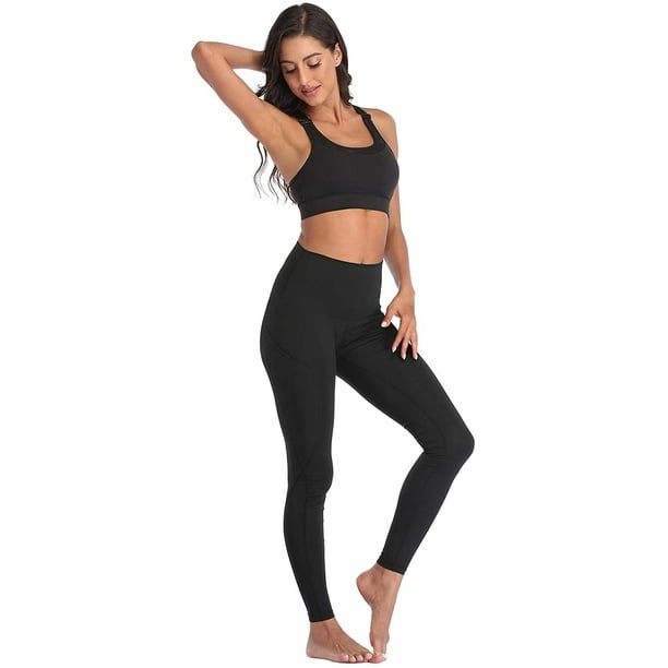 Leggings with Pockets for Women High Waisted Tummy Control Yoga