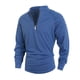 thumbnail image 4 of pstuiky camisas de manga larga para hombre, Camisa deportiva de manga larga con cremallera de color liso para hombre camisetas de hombre xxl, 4 of 7
