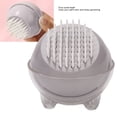 thumbnail image 3 of Pet Grooming Cleanup Comb, Universal Design Skin Friendly PP Material Anti Static Pet Massage Brush for Small Dogs Cats RabbitsGray, 3 of 7