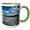 Green/White, variant on 3drose, Massachusetts, Cape Ann, Good Harbor Beach - Us22 Wbi0683 - Walter Bibikow, 11oz Two-tone Red Mug