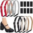 thumbnail image 2 of 4 Colors Leather Shoe Strap Detachable Ankle Straps High Heel Straps Elastic Shoe Strap Adjustable Shoes Belt Anti-Loose Straps with Buckle, 2 of 6