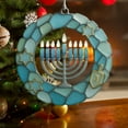 thumbnail image 5 of Christmas Ornaments 2025, Spiritual Christmas Tree Ornament Menorah Design, Hanukkah Decorations for Home, Jewish Gifts for Mom Sister Friends, Unique Hanukkahs Gifts, 5 of 7