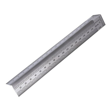 

LYUMO Woodworking Ruler Scriber Ruler 180mm Right Angle Scribing Ruler Stainless Steel Woodworking Marking Tool
