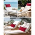 thumbnail image 6 of Pack of 4 Outdoor Lumbar Pillow Covers 12x20 Inch, Pure Red Waterproof Throw Pillow Covers Set, Simple Solid Color Indoor&Outdoor Decorative Cushion Cases for Patio Porch Car, 6 of 7