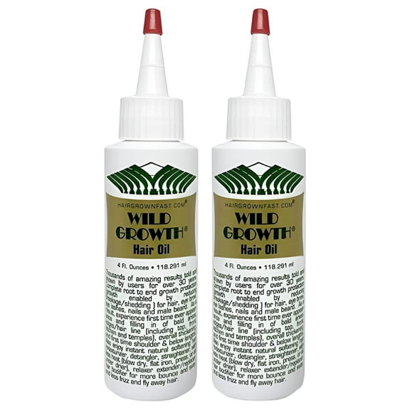 (2PACK) Wild Growth Hair Oil, 4 fl oz "MANGO SIX B&M"