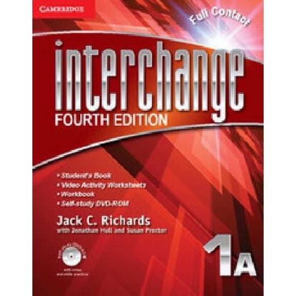 Pre-Owned Interchange Level 1 Full Contact a with Self-Study DVD-ROM [With DVD ROM] (Paperback) 1107611369 9781107611368