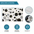 thumbnail image 6 of Black Polka Dots Placemats Set of 4, Modern Abstract Art Placemats for Dining Table, Place Mats for Kitchen Tabletop, Waterproof Wipeable Dining Table Mats Set, 6 of 9