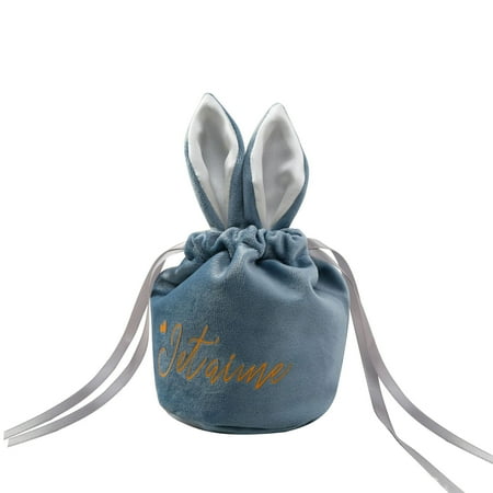 

Jiyugala Bathroom Accessories Easter Decoration Creative Bag Personalised Easter Bunny Rabbit Ears Bag