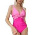 thumbnail image 1 of MKLEKYY Bikini Mujer Traje De Baño Swimsuits For Women 1 Piece Bathing Suit Retro Ruched Push Up Vintage Padded Swimwear, 1 of 5