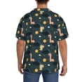 thumbnail image 7 of Goofa Dinosaur In The Space Printed Men's Casual Short-sleeved Shirt,Lightweight Breathable Button-down,Summer Casual men's top,Versatile Fashion shirt-X-Large, 7 of 7