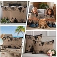 thumbnail image 5 of Halloween Castle Outdoor Waterproof Pillow Covers, Horrible Witch Evil Pumpkin Brown Vintage Decorative Rectangle Throw Pillowcase Sofa Cushion Sham for Patio/Couch/Chair, 20"x12" 2 Pack, 5 of 8