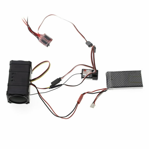 Engine Sound System Simulator for RC Vehicles Features High-Powered Speakers AUX Channel for Alarm Horn Sounds Simulator