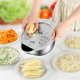 thumbnail image 2 of Cuenco colador para lavar arroz Cuenco para enjuagar arroz de acero inoxidable Cuenco para lavar con rallador Colador de arroz con escurridores laterales, 2 of 7