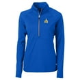 thumbnail image 2 of Women's Cutter & Buck Royal Seattle Mariners  DryTec Adapt Eco Knit Stretch Recycled Raglan Half-Zip Top, 2 of 3