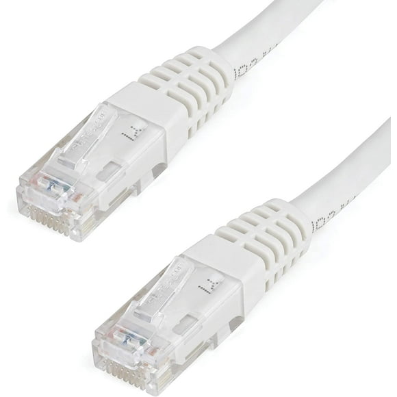 UTAH-3ft CAT6 Ethernet Cable - White CAT 6 Gigabit Ethernet Wire -650MHz 100W PoE++ RJ45 UTP Molded Category 6 Network/Patch Cord w/Strain Relief/Fluke Tested UL/TIA Certified (C6PATCH3WH)