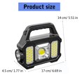 thumbnail image 5 of Multifunctional 6 Modes Camping Torch Bright LED Searchlight Flashlight 2500mAh Rechargeable Torch Camping Light, 5 of 11