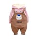 thumbnail image 1 of Nuevos conjuntos de ropa para niños, bebés, niños, niñas, Otoño Invierno, sudaderas con capucha de lana gruesa, monos, pantalones superiores, sudadera con capucha para niños, ropa 3T (Tag100) Gao Jinjia LED, 1 of 2