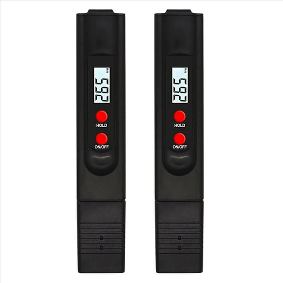 2X High Precision Water Hardness Instrument EC TDS Tester PH Meter Aquarium Pool Water Quality Purity Testing Pen,2 x TDS Pen,black