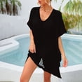 thumbnail image 4 of LYXSSBYX Womens Swimsuit Cover up Dress Women's New Sexy Hem Hollow-out Breathable Beach Bikini Bikini Cover up Swimwear Tops, 4 of 7