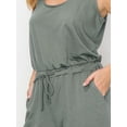 thumbnail image 5 of FashionMille Women's Soft French Terry Casual Stretchy Summer Tank Long Romper Jumpsuit, 5 of 5