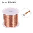 thumbnail image 2 of Hilo magnético de 0.25 mm 689 pies de alambre de cobre esmaltado alambre de bobinado magnético bobina 100 g 155C para transformadores inductor, 2 of 6