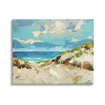 Stupell Industries Modern Beach Landscape Painting Gallery Wrapped Canvas Print Wall Art, Design by Trevor Copenhaver