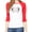 White/Red, variant on Woman's Valentine's Day Raglan Shirt, Woman's Raglan Shirts, Valentines Shirts - Love