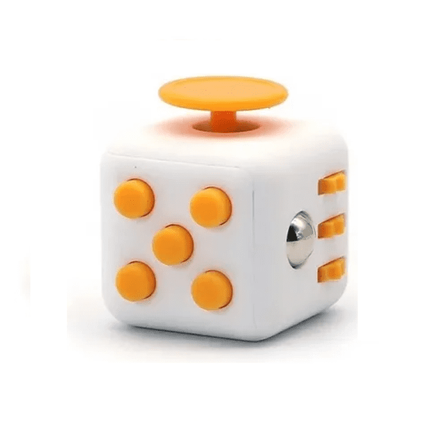 Fidget Cube - Juguete Anti Estrés Amarillo Malubero Malu1308