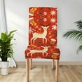 thumbnail image 4 of Stretch Chair Cover for Christmas Decorations: Removable and Washable Dining Chair Protector, 4 of 6