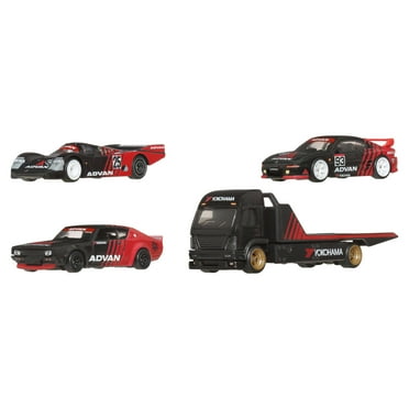 Hot Wheels® Premium Collector Display Sets, 3 Cars & 1 Transporter