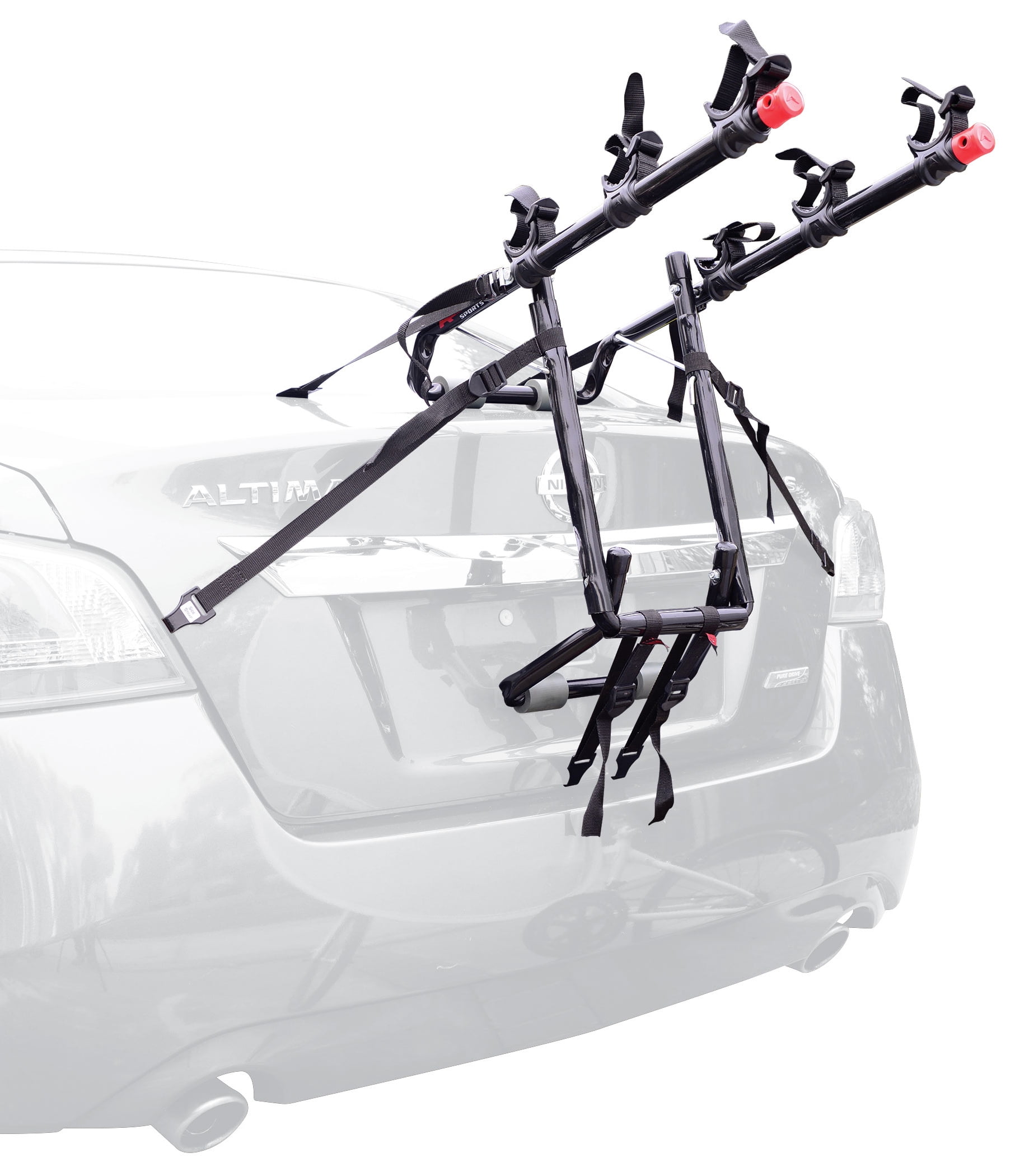 Details about   2 Bike Trunk Rack Rear Mount Two Bikes Carrier Car SUV Bicycle Sedans Sturdy Arm 