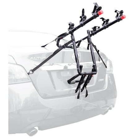 Allen Sports Deluxe 3-Bicycle Trunk Mounted Bike Rack Carrier, (Best Bike Rack For Forester)