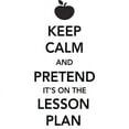 thumbnail image 2 of CafePress - Keep Calm And Pretend Its On The Lesson Plan Mug - 11 oz Ceramic Mug - Novelty Coffee Tea Cup, 2 of 4