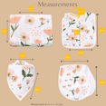 thumbnail image 6 of ZandH Global Powder Rose Baby Bamboo Cotton Muslin Swaddle Blanket, Bib, Burp Cloth, Bandana Bib Set. Soft, Lightweight and Breathable. Swaddle, Nursing Cover, Playmat and Stroller Cover, 6 of 7
