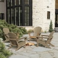 thumbnail image 2 of Portside Classic Outdoor Adirondack Chair (Set of 4) in Weathered Wood, 2 of 7