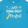 thumbnail image 4 of Inktastic Just Down Right Perfect Down Syndrome Awareness Ribbon Boys or Girls Baby T-Shirt, 4 of 5