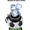 thumbnail image 3 of Botella Agua Plegable Deportiva Forma de Balón Fútbol Basquetbol Beisbol Tenis, Termo Portable. Botella Plegable para Viaje Deportes Xtellar blanco, 3 of 4