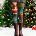 thumbnail image 3 of Christmas Leggings for Women Elastic High Waist Festive Print Soft Stretch Tight Pants Workout Yoga Pants, 3 of 6