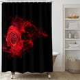 thumbnail image 3 of Red Rose Shower Curtain, Floral Shower Curtain Set, Valentine Flower Shower Curtains for Bathroom, Waterproof Fabric with 12 Hooks, 72 x 72 Inches, 3 of 6