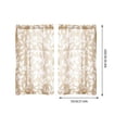 thumbnail image 3 of 2D Printed Kitchen Curtain Short Panels 1 Pair Washable To Install Suitable For Bedroom Bathroom, 3 of 9