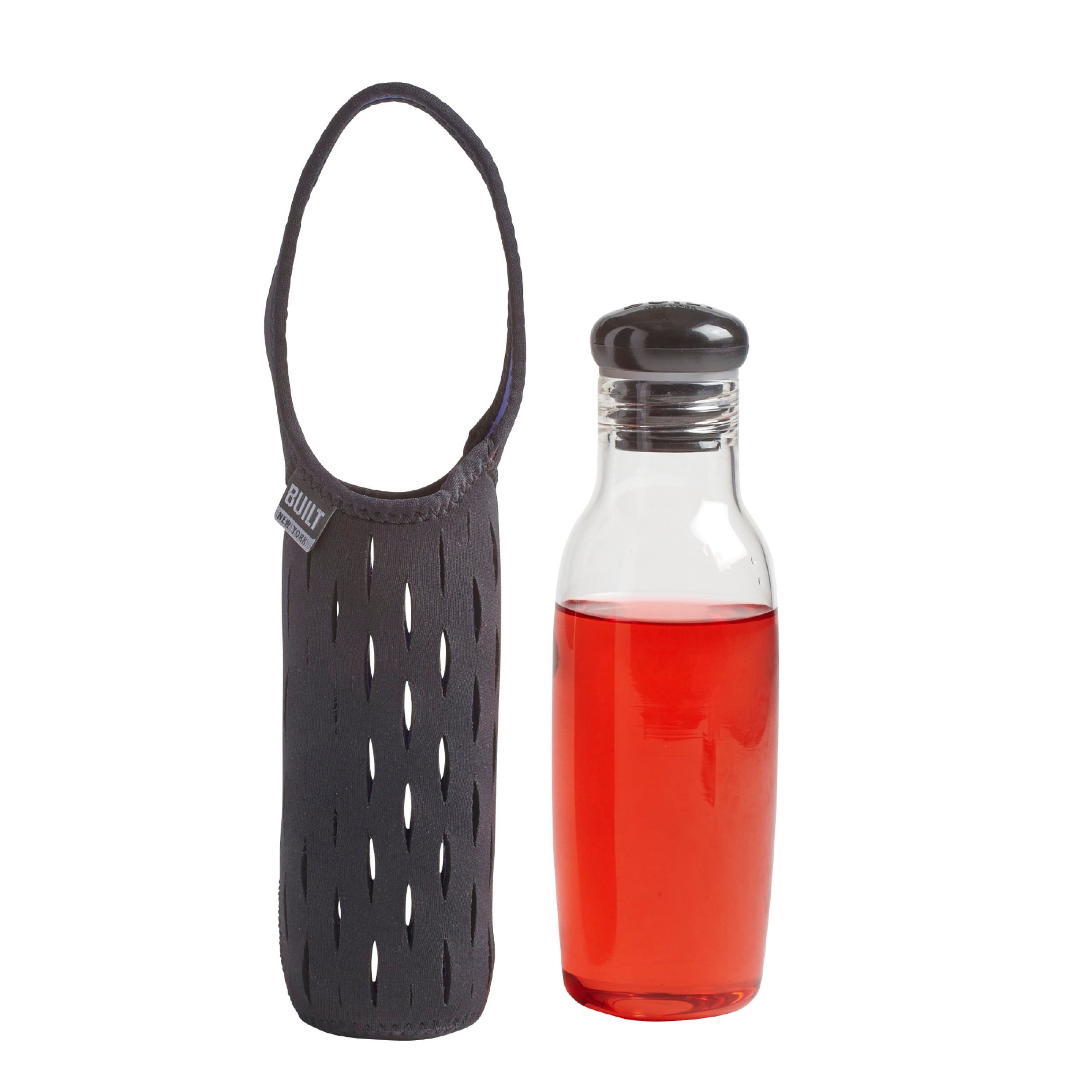 20oz Glass Water Bottle Trudeau Maison DNA Silicone Grip BPA Free Flow Control 