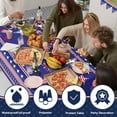 thumbnail image 2 of Sevenstars 4th of July Patriotic Rectangle Tablecloth Memorial Day，Independence Day American Flag Tablecloth，Washable Polyester Tablecloth Decorative Table Cover(60''x84''), 2 of 10