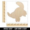 thumbnail image 2 of Swimming Kawaii Chibi Duck Billed Platypus Wood Shape Unfinished Piece Cutout Craft DIY Projects - 6.25 Inch Size - 1/8 Inch Thick, 2 of 7