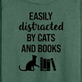 thumbnail image 3 of Instant Message - Easily Distracted Cats Books - Women's Lightweight French Terry Long Sleeve Shirt, 3 of 6