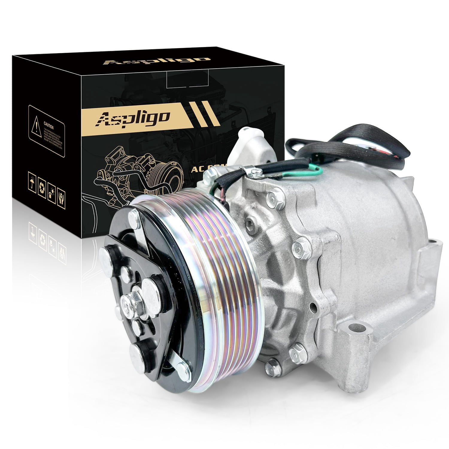 AC Compressor with A/C Clutch for Honda Civic 1.8L (2012-2015) & Acura ILX 2.0L (2013-2015) | CO9779C, Replaces 38810R1AA01