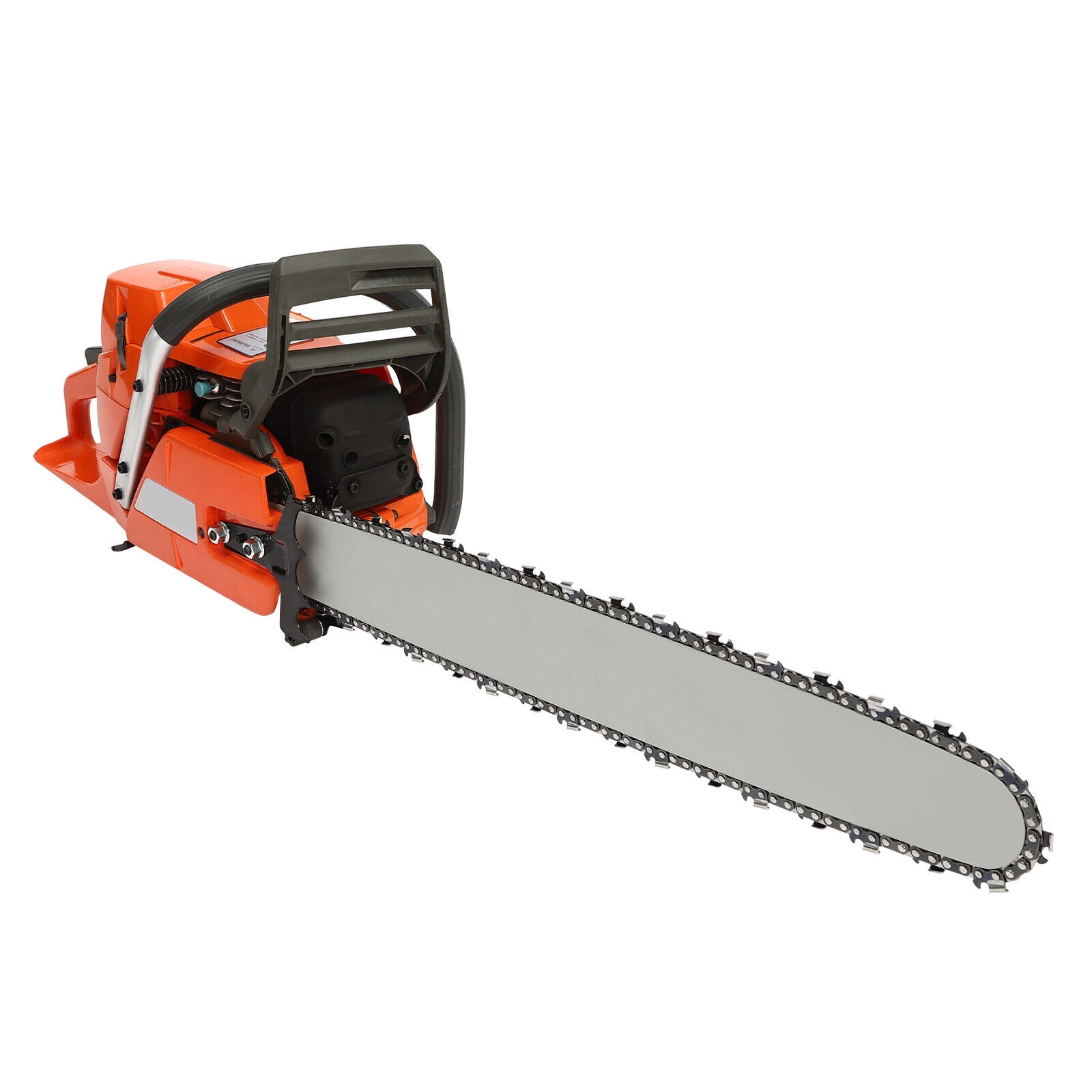 65cc/72cc Gas Chainsaw 24" Bar Gasoline Powered Chain Saw 2-Cycle Wood Cutting Orange